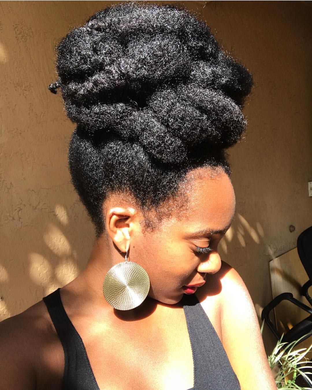 quick hairstyle for natural hair